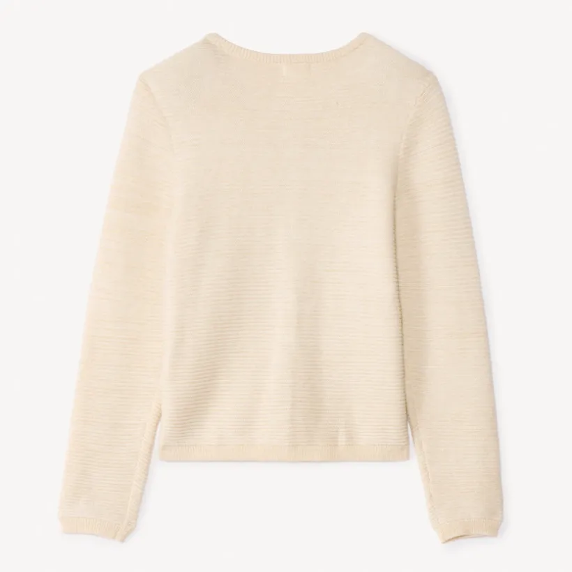 Groot gebreid vest met lurex meisjes