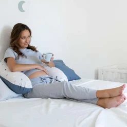 Groot multifunctioneel kussen Buddy Blue Grey Moon
