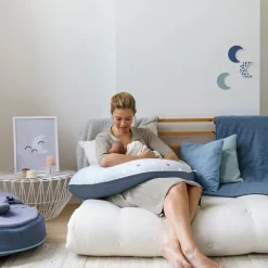 Groot multifunctioneel kussen Buddy Blue Grey Moon