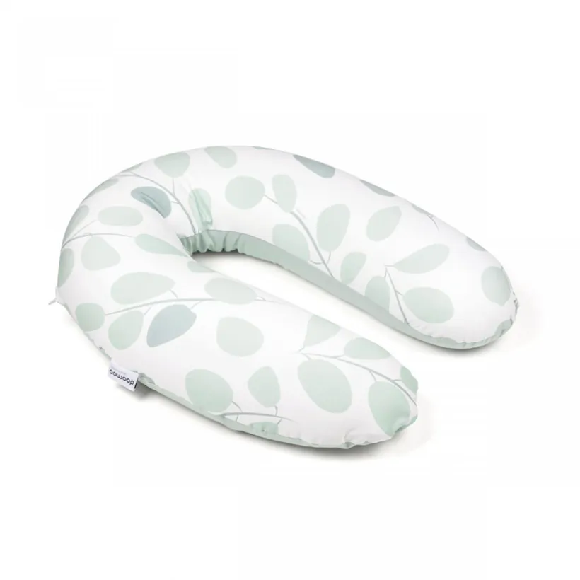 Groot multifunctioneel kussen Buddy Leaves Aqua Green
