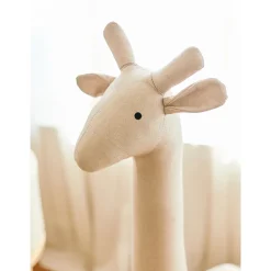 Grote knuffel Giraffe 131 cm Linnen Beige