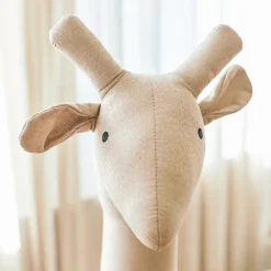 Grote knuffel Giraffe 131 cm Linnen Beige