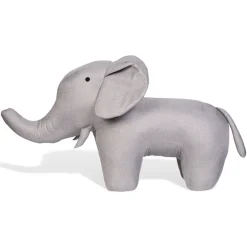 Grote knuffel Olifant 48 cm Linnen Grijs