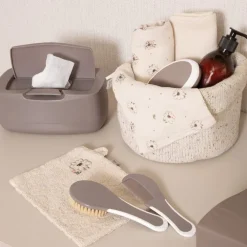 Haarverzorgingsset borstel en kam - Chalk Brown