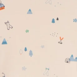 Halstrui met ski-print voor babyjongen