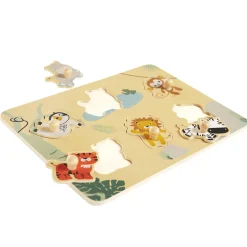 Happy Wild houten puzzel 6 stukken
