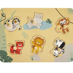 Happy Wild houten puzzel 6 stukken