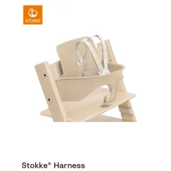 Harnas voor hoge stoel Tripp Trapp van Stokke, 5-punts voor baby vanaf 6 maanden, compatibel met Baby set vanaf april 2024, veilig en makkelijk te bevestigen