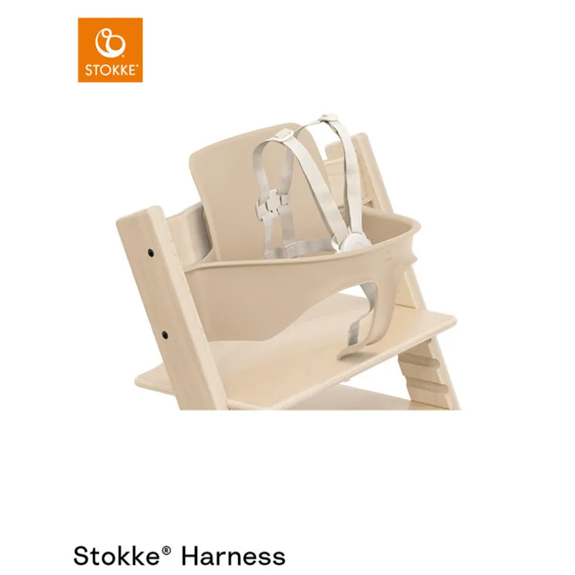 Harnas voor hoge stoel Tripp Trapp van Stokke, 5-punts voor baby vanaf 6 maanden, compatibel met Baby set vanaf april 2024, veilig en makkelijk te bevestigen