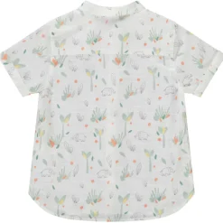 Hemd korte mouwen mao kraag jungle print voor baby jongen