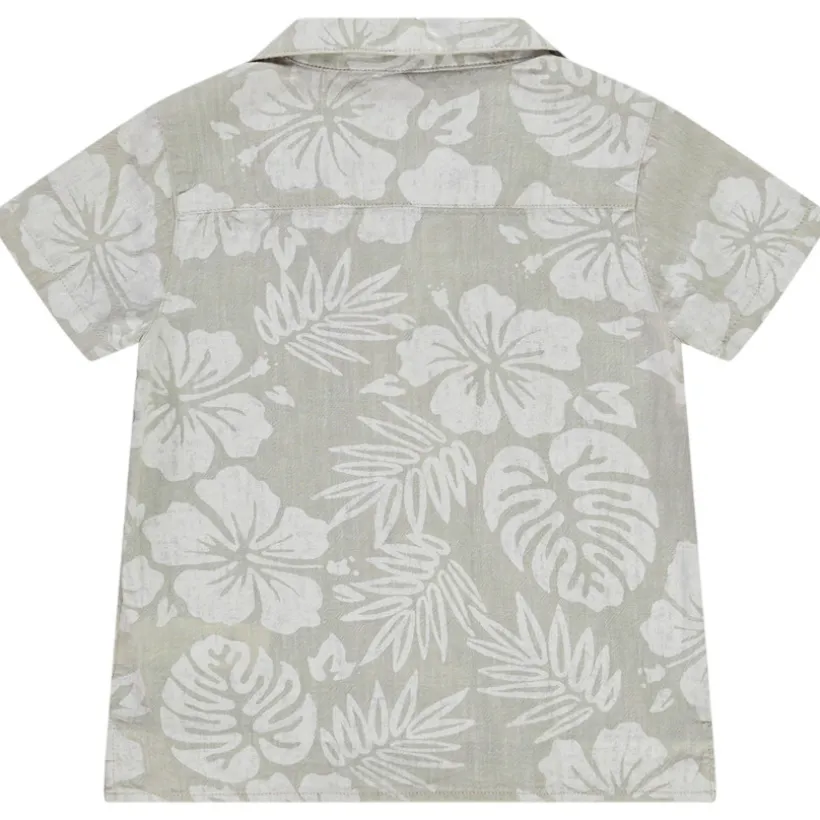 Hemd met korte mouwen met plantenprint voor baby jongen