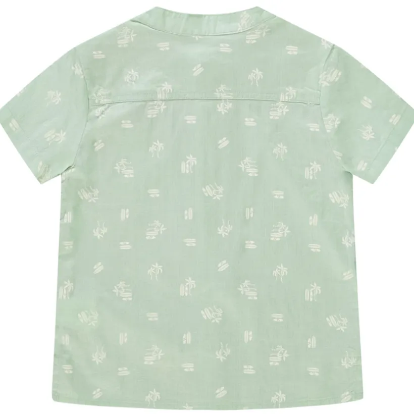 Hemd met korte mouwen surfprint voor baby jongen