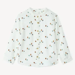 Hemd met lange mouwen, bomenprint, voor babyjongens