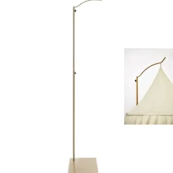 Hemelstang voor groot hemelbed Messing Gold