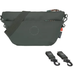 Heupluiertas Organizer voor kinderwagen Donker Olijf