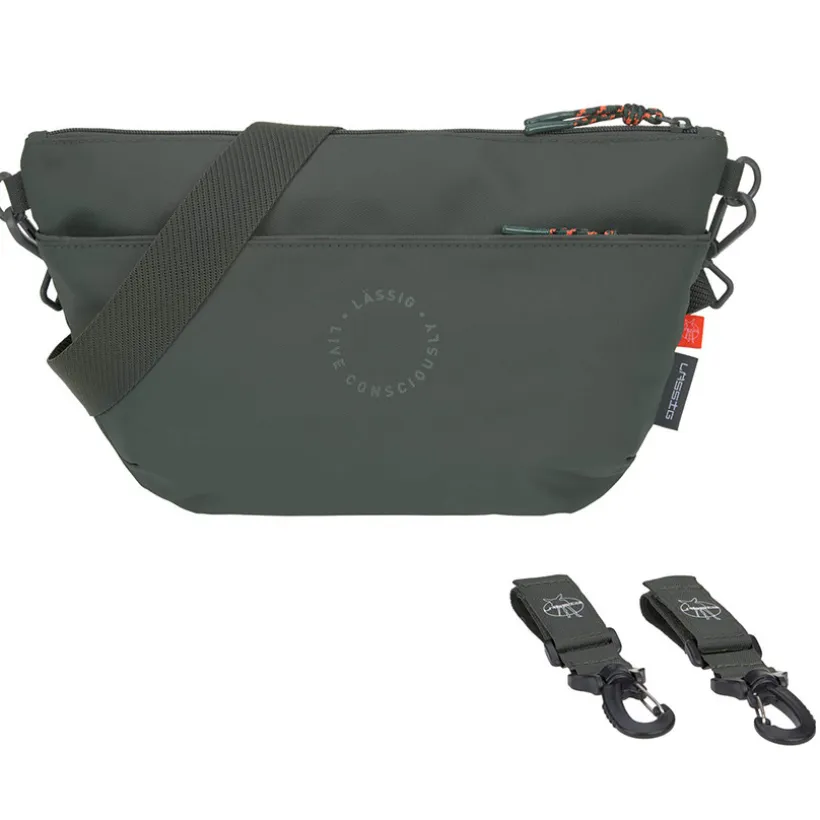 Heupluiertas Organizer voor kinderwagen Donker Olijf