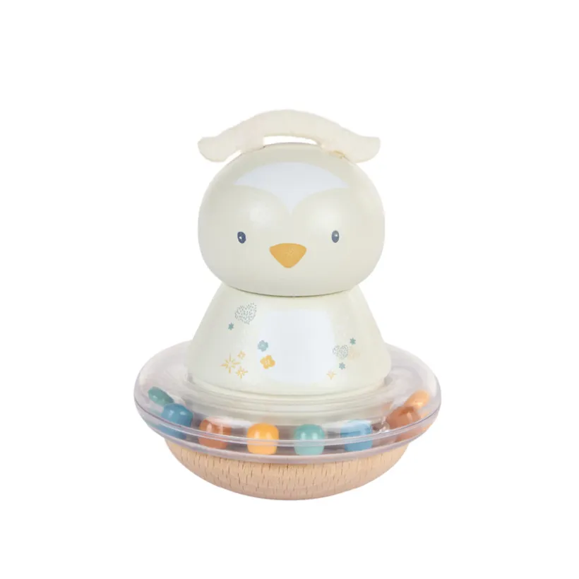 Hibou hochet culbuto avec billes