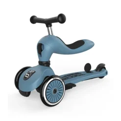 Highwaykick 1 Push & Go Scoot & Ride Steel loopfiets met stepfunctie en verstelbare ouderduwstang