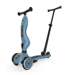 Highwaykick 1 Push & Go Scoot & Ride Steel loopfiets met stepfunctie en verstelbare ouderduwstang