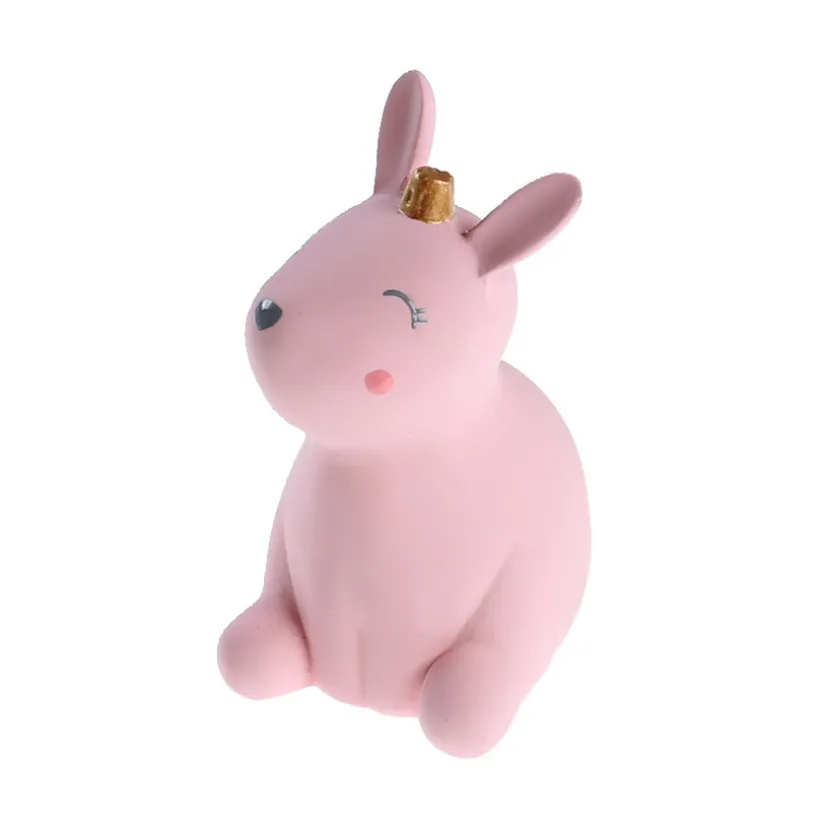 Hochet de bain en caoutchouc Lapin rose