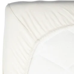 Hoeslaken Daisy White 60x120cm