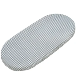 Hoeslaken draagmand Vichy + Mousseline-Doek Praliné Stripes Matcha