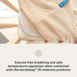 Hoeslaken 3D Safesleep 60x120cm Wit