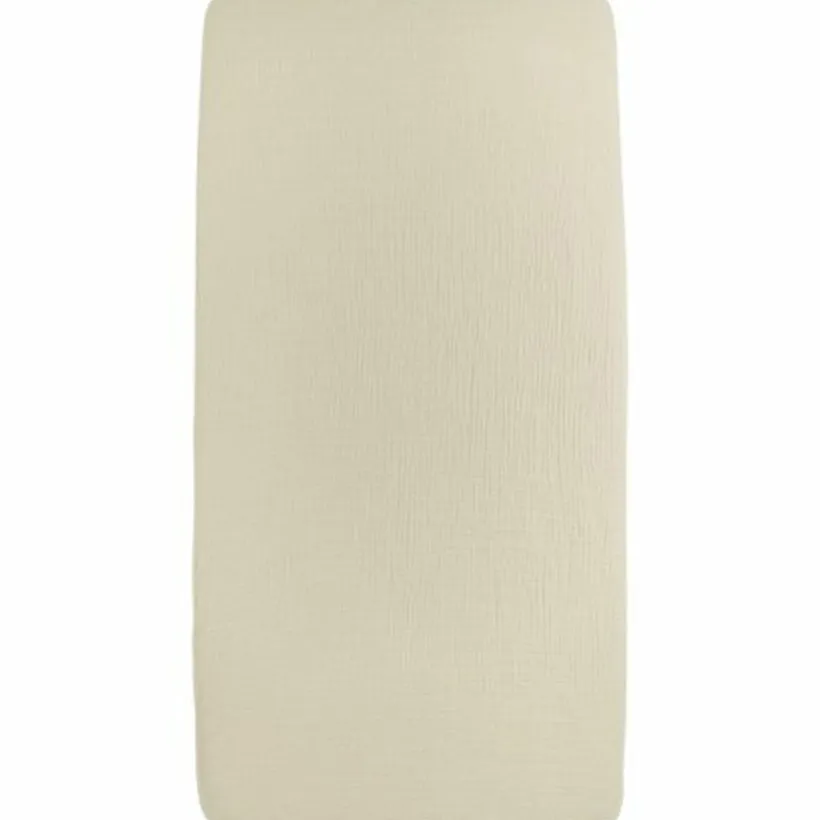 Hoeslaken pre-washed hydrofiel - Soft Sand - 60x120 cm