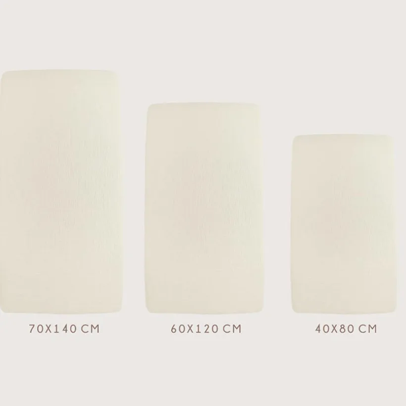 Hoeslaken pre-washed Hydrofiel - Offwhite - 60x120 cm
