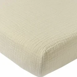 Hoeslaken pre-washed hydrofiel - Soft Sand - 70x140 cm
