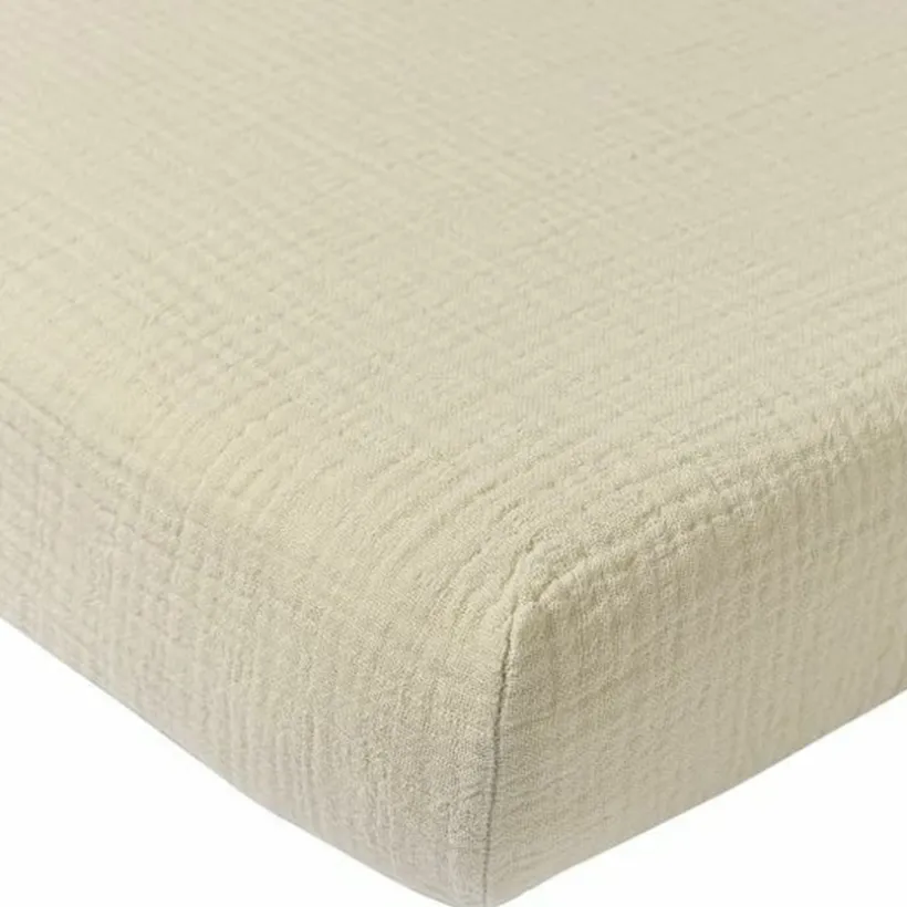 Hoeslaken pre-washed hydrofiel - Soft Sand - 70x140 cm