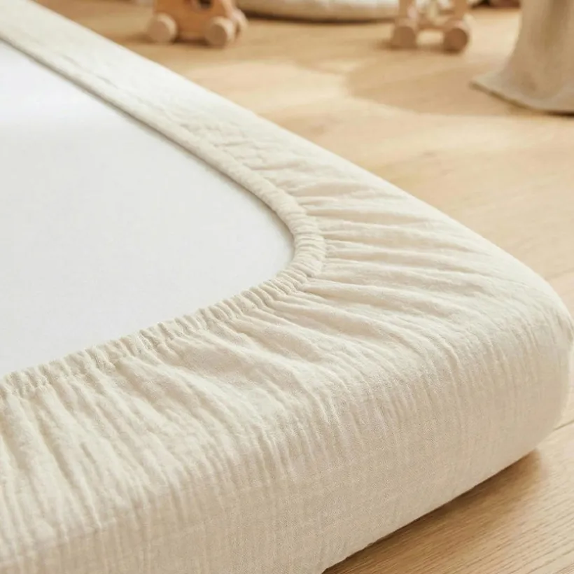 Hoeslaken pre-washed hydrofiel - Offwhite - 70x140 cm