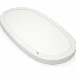 Hoeslaken Sleepi Mini V3 Fans Grey met elastiek en Oeko-Tex certificaat