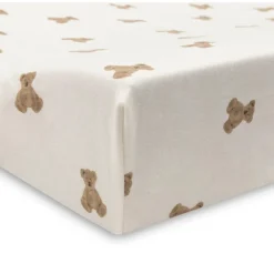 Hoeslaken voor aankleedkussen jersey - Mini Teddy Bear - 50x70 cm
