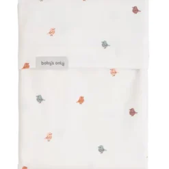 Hoeslaken wieg Birds -Gebroken wit