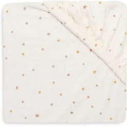 Hoeslaken wieg jersey 50x90cm Kangaroots & Dusty Dot