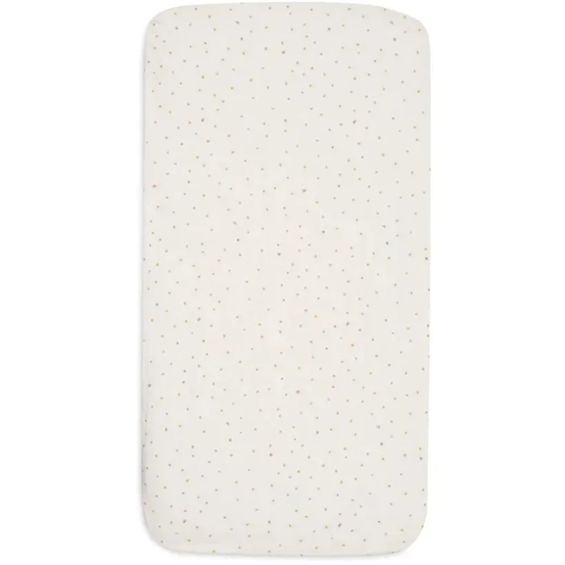 Hoeslaken wieg jersey 50x90cm Kangaroots & Dusty Dot
