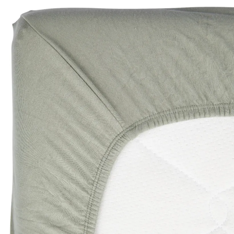 Hoeslaken wieg Whisper Green 40x90cm