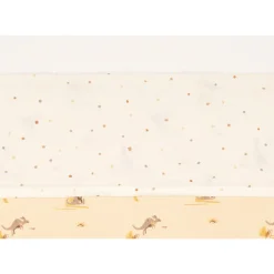 Hoeslaken wieg 75 x 100 cm Kangaroots & Dusty Dots