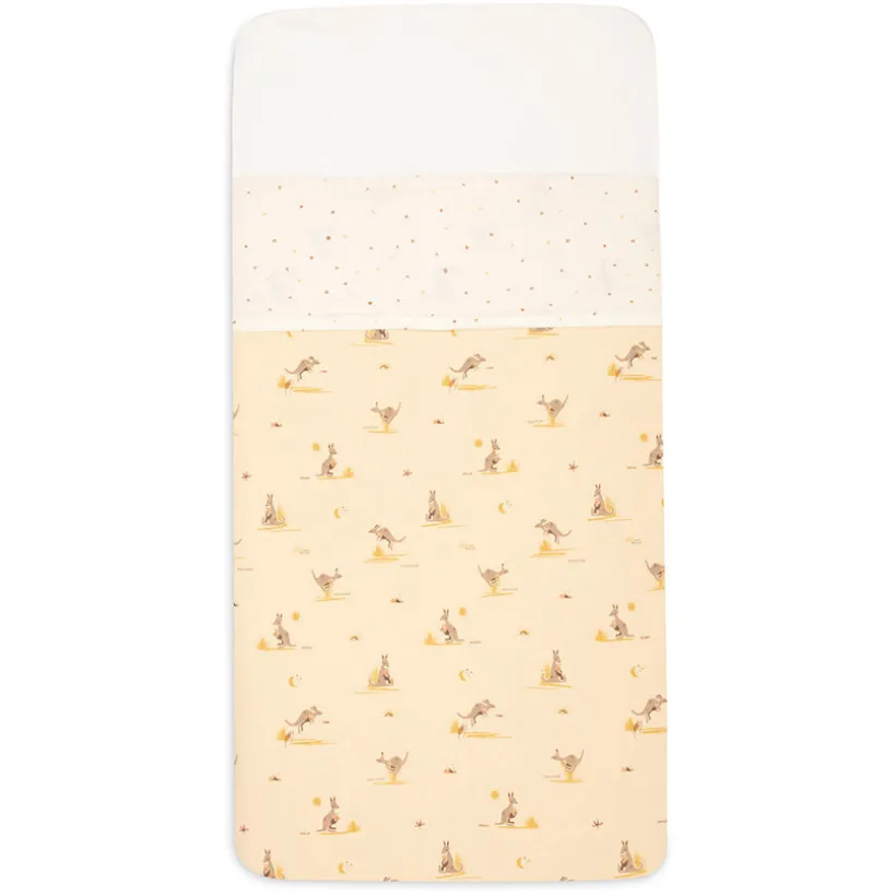 Hoeslaken 120 x 150 cm Kangaroots en Dusty Dots