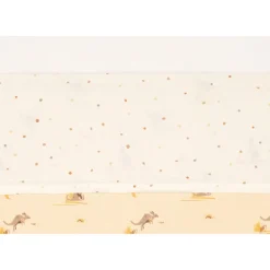 Hoeslaken 120 x 150 cm Kangaroots en Dusty Dots