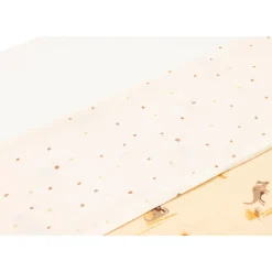 Hoeslaken 120 x 150 cm Kangaroots en Dusty Dots