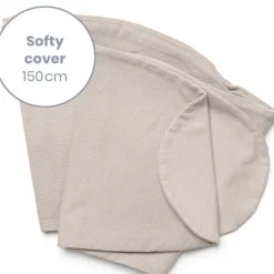 Hoes voor borstvoedingskussen Softy corduroy sand