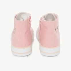 Hoge canvas schoenen met rits en fantasielussen meisjes