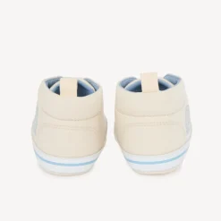 Hoge canvas sneakers met berenprint voor babyjongen