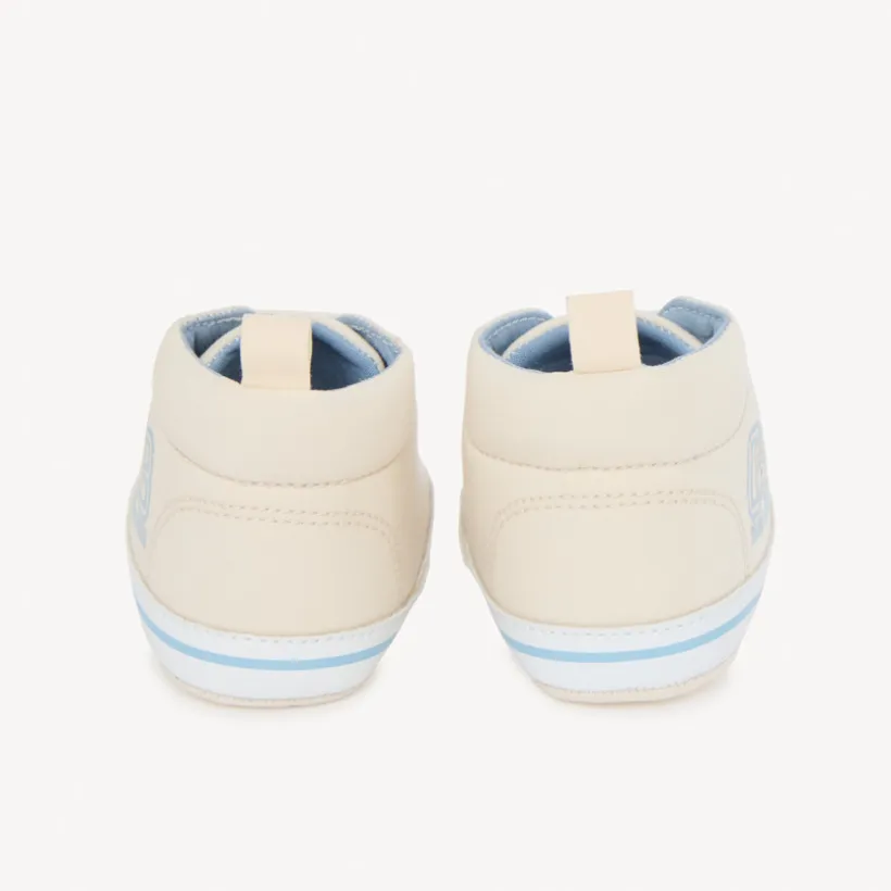 Hoge canvas sneakers met berenprint voor babyjongen