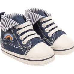 Hoge flexibele sneakers effect jeans voor baby jongen