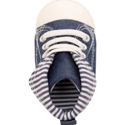 Hoge flexibele sneakers effect jeans voor baby jongen