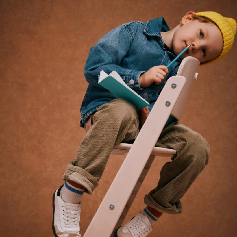 Hoge kinderstoel Iris 3-in-1 All Natural Light