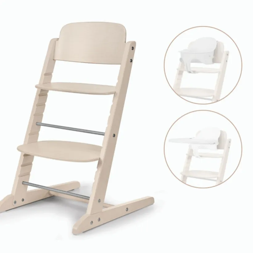 Hoge kinderstoel Iris 3-in-1 All Natural Light